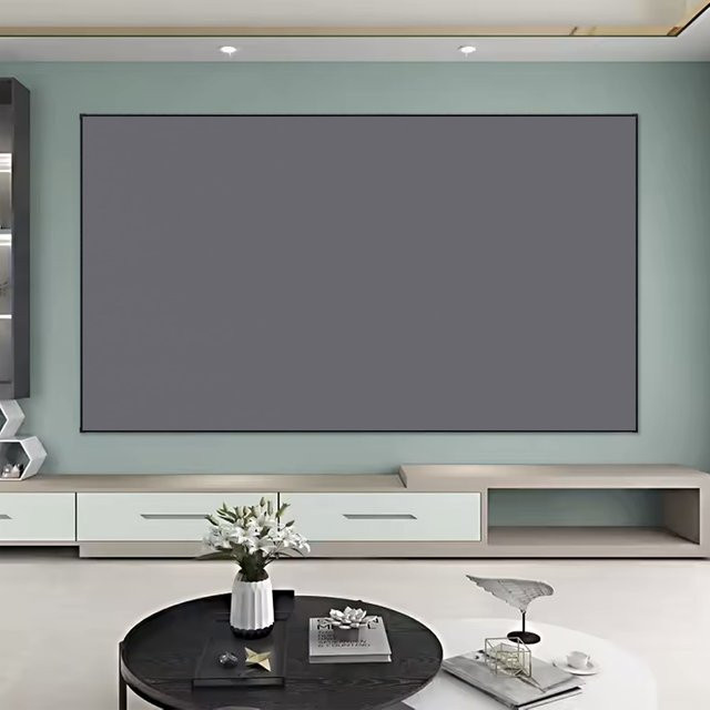 SCREENPRO ALR Black Diamond Leinwand mit Festrahmen, 16:9 Breitbild, Farbe: Schwarz - Bild 1