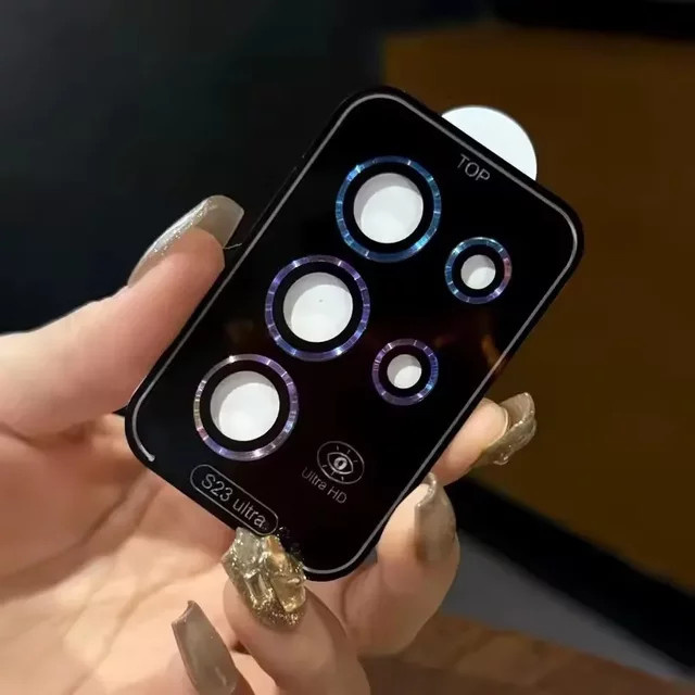 Metall Objektiv Glas Schutz für Samsung Galaxy S25 Ultra und S24 Ultra Kamera Ring Abdeckung aus Legierung in Multicolor - Bild 1
