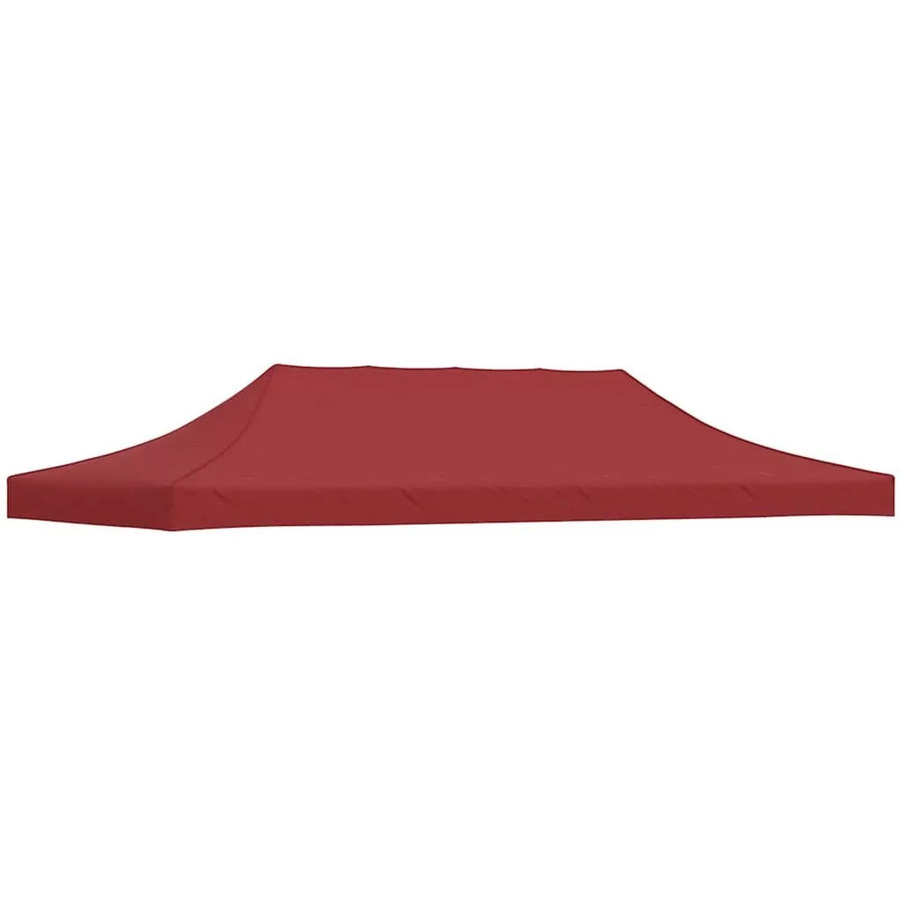 vidaXL Partyzelt-Dach in Burgunderrot mit einer Fläche von 6 x 3 m und einer Materialstärke von 270 g/m² aus PVC-beschichtetem Polyester - Bild 2