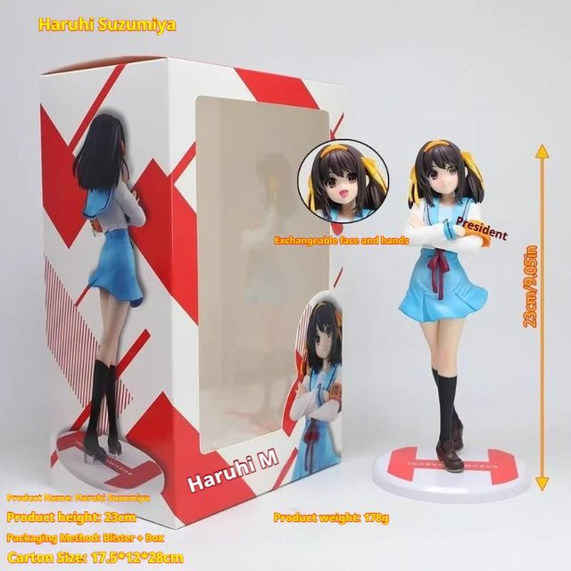 Haruhi Suzumiya Anime Figur in Schuluniform als Sammlerstück aus PVC, Multicolor - Bild 1
