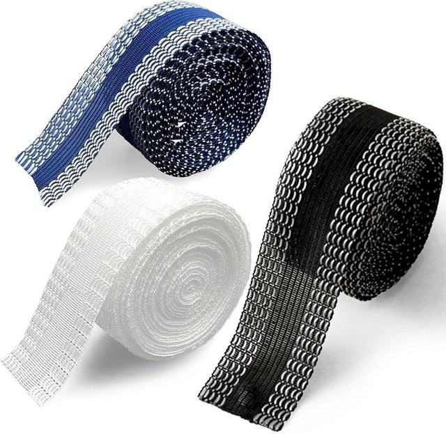 Topfactory Permanentes Saumband zum Nähenlos Verändern von Hosenkanten, 3 Rollen à 10 m, Grau/Mehrfarbig - Bild 1