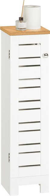 SoBuy BZR85-W Freistehender Toilettenrollenhalter und Toilettenschrank aus MDF in Weiß - Bild 1