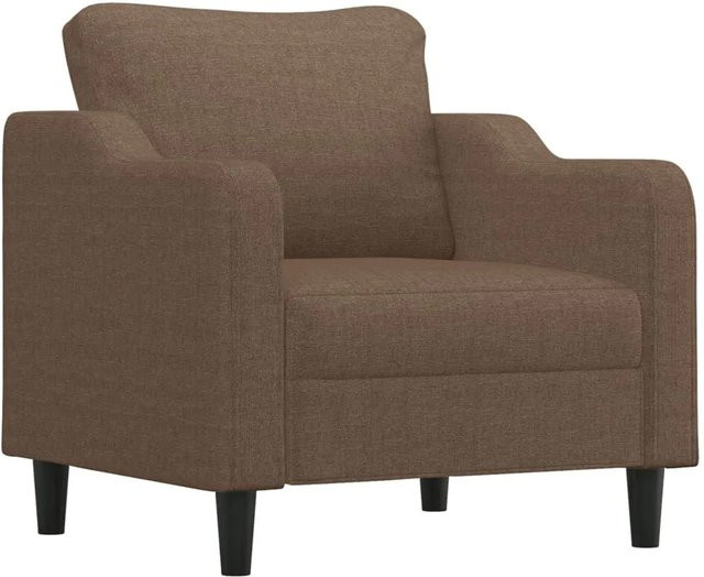 vidaXL Sessel Braun mit Stoffbezug und Armlehnen - Bild 1