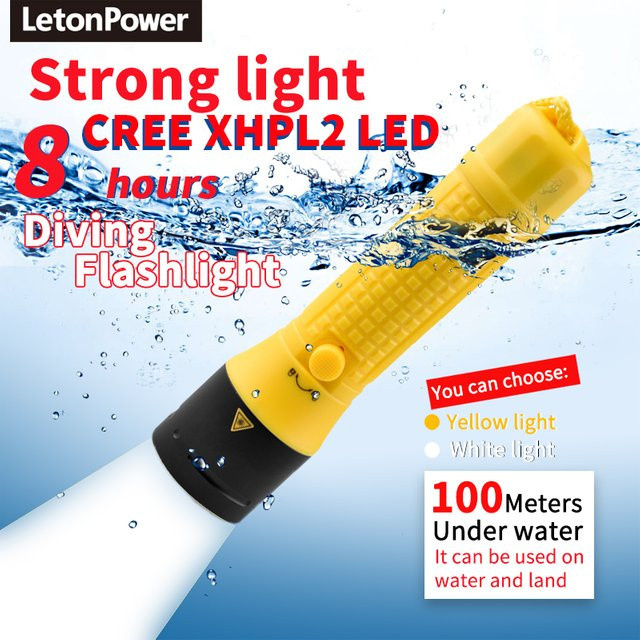LetonPower LED Unterwasserlampe mit 3000lm und IPX8 Wasserdichtigkeit für Outdoor, Nacht und Fischen - Bild 1