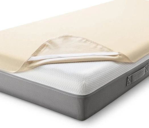 Sleezzz Matratzenschoner Basic aus Baumwolle, Weiß, B/T: 100 x 200 cm