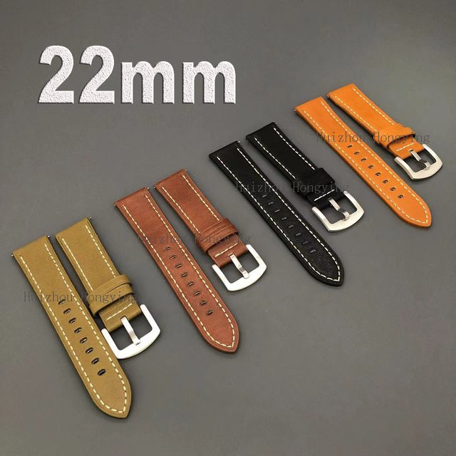 Uhrenarmband Zeblaze, PU-Leder, 22 mm, Schwarz - Bild 1