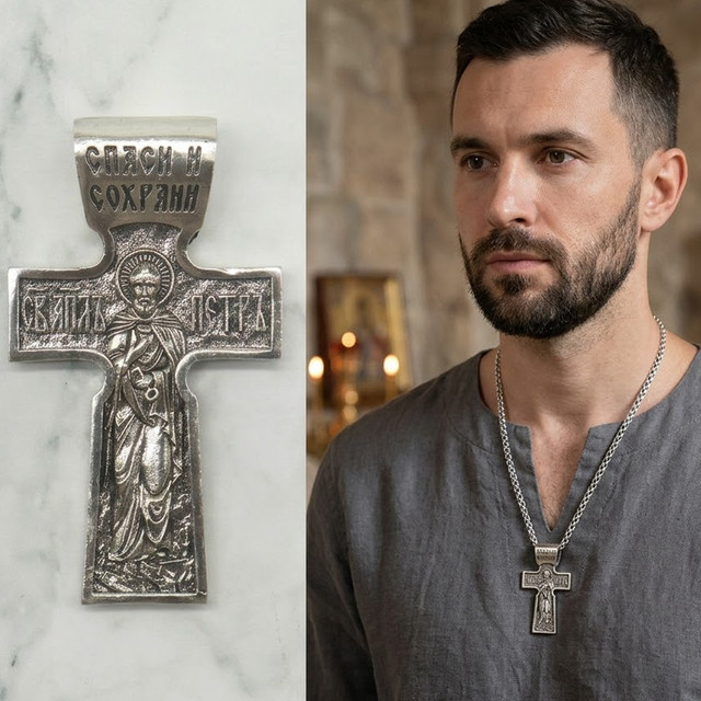 SheCrown Kruzifix-Anhänger, Silber, Unisex, Ohne Stein - Bild 1