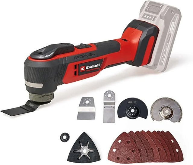 Einhell Professional Akku-Multifunktionswerkzeug TP-MG 18 Li BL Solo Power X-Change bürstenlos in Schwarz-Rot - Bild 1