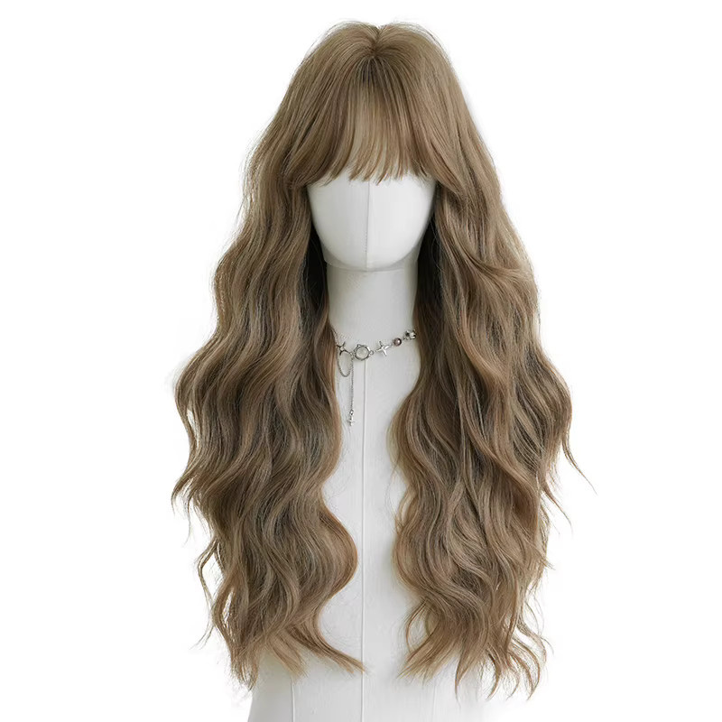 7JHH WIGS Wasserwellen-Perücke, Braun, Synthetisch, Damen - Bild 4