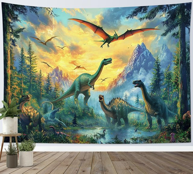 JMG Household Supplies Wandbehang Wolf Wildtier Winter Schneeszene, B: 70 cm, H: 100 cm, Mehrfarbig - Bild 1