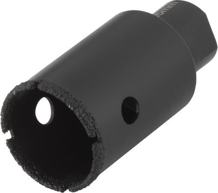 Wolfcraft Diamant-Lochsäge für Winkelschleifer in Schwarz mit Durchmesser 35 mm - Bild 1