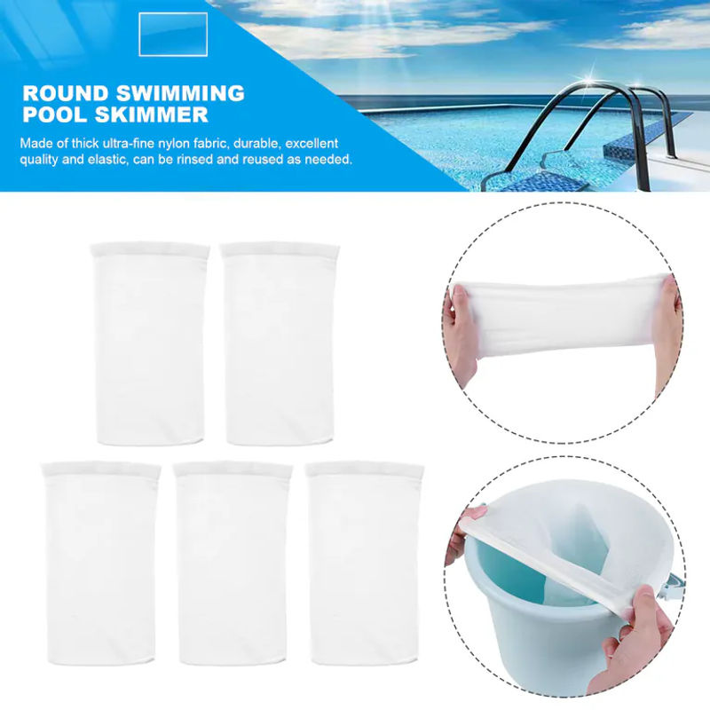 APWIKOGER Reinigungsfilter-Aufbewahrungssocken für Pool-Skimmer aus Nylon, Weiß - Bild 4