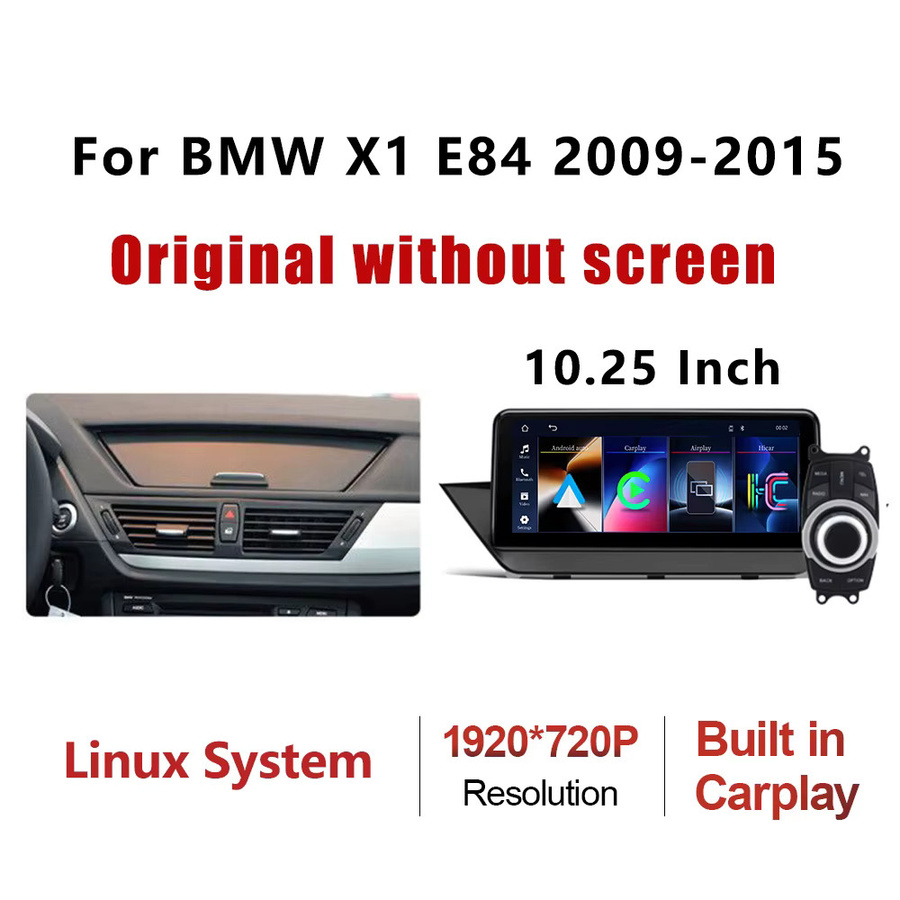 DMDNAVI Kabelloses CarPlay Multimedia-Radio mit 10,25 Zoll Touchscreen für BMW X1 E84 2009-2015, AndroidAuto, AirPlay, Bluetooth und GPS-Navigation, Schwarz - Bild 7
