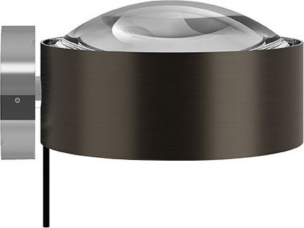 Top Light Puk! 120 Wall Avantgarde Wandleuchte in Black Wood und Chrom mit klarem Glas - Bild 1