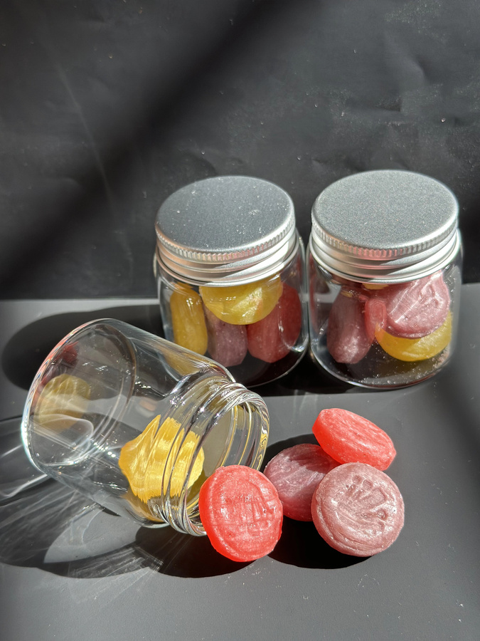 Luftdichte Glasgefäße mit silbernen Schraubdeckeln, 50 ml, transparent - Bild 2