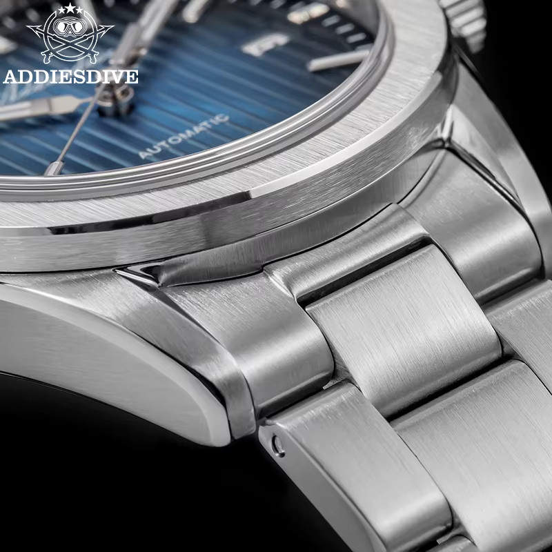 ADDIESDIVE Automatik Armbanduhr, Edelstahl, Saphirglas, Schwarz, Herren - Bild 3