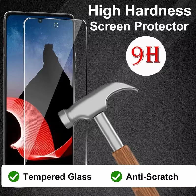 4er-Pack Motorola Moto Thinkphone 5G Displayschutzfolie aus gehärtetem 2.5D 9H Glas mit Kameralinsenfolie, transparent - Bild 5