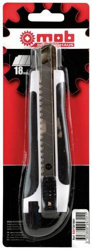 MOB Cuttermesser BASIC mit 2K-Griff in Schwarz, 18 mm Klingenbreite - Bild 1
