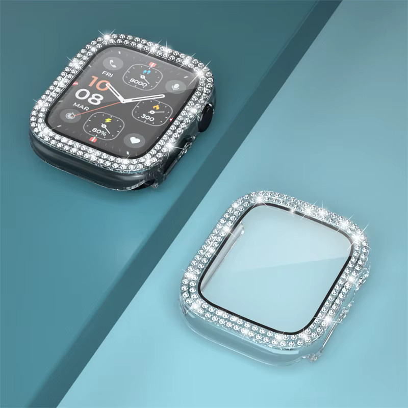 CRESTED Uhrenzubehör Bumper Protector, Diamant, Kristall, Silber, Unisex - Bild 2