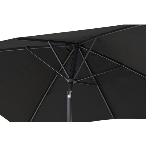 SIENA GARDEN Mittelstockschirm FAGUS Autotilt in Anthrazit Grau mit Aluminiumgestell und Polyesterbespannung, B: 250 cm, T: 200 cm - Bild 2