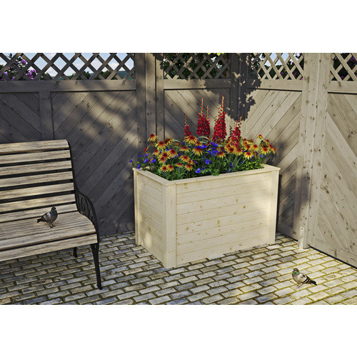 KIEHN-HOLZ Hochbeet aus Holz in Beige, B/H/L: 64,5 x 69 x 114 cm - Bild 2