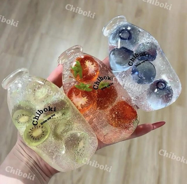 Chiboki Fruchtflasche, Squishy Fidget Spielzeug, Knetbarer Quetschball - Bild 1