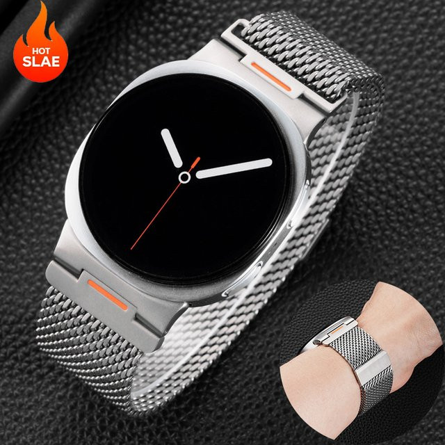 CHIICSMART Uhrenarmband Edelstahl, Milanaise, Silber, Unisex - Bild 1