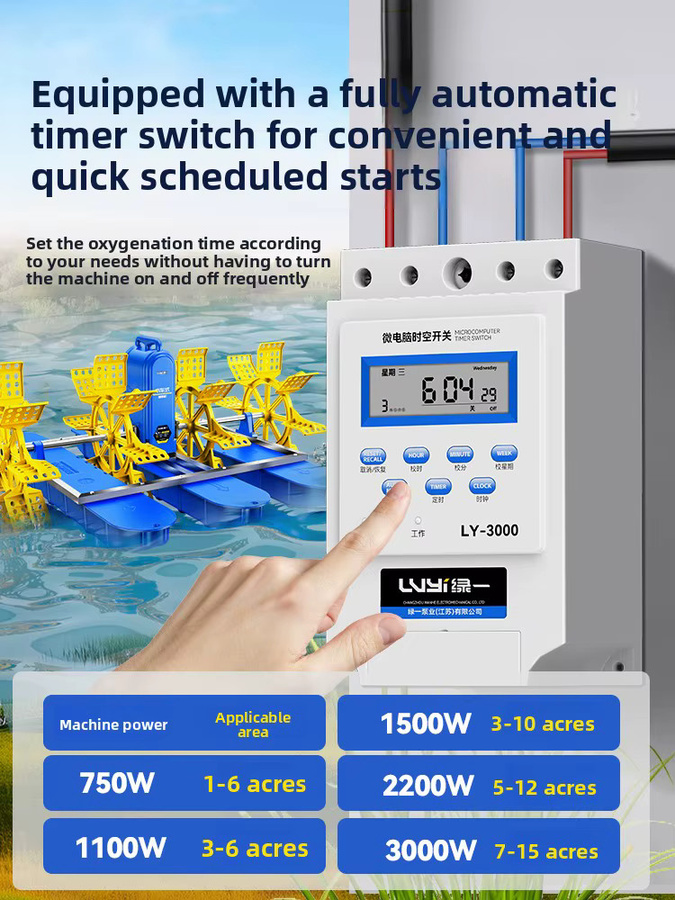 Schaufelradbelüfter für Fischzucht und Teichzirkulation in verschiedenen Leistungsstufen 0,75kW bis 3kW (220V/380V) - Bild 3