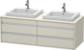 Duravit Waschtischunterschrank Ketho in Tau, B/T/H: 140 x 55 x 49,6 cm - Bild 1