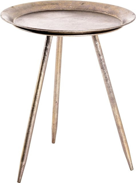 Beistelltisch HAKU Möbel aus Metall in Bronze, Höhe: 47 cm, Breite: 38 cm, Tiefe: 38 cm - Bild 1
