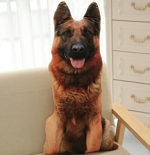 3D Samojede Husky Hund Plüschtier, 50cm, ab 14 Jahren - Bild 1
