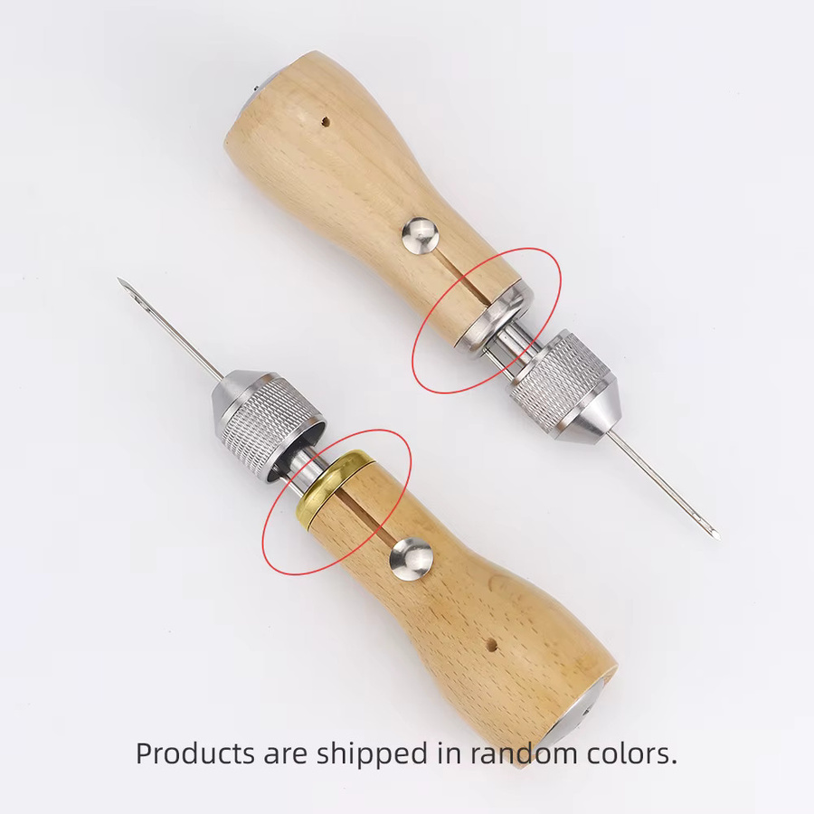 Speedy Stitcher Nähen Ahle Kit zur Reparatur von Leder und schweren Stoffen mit Nadeln, Spule, Wachsfäden und Tasche - Bild 2