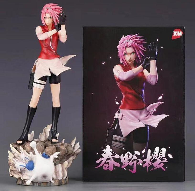 Bandai Naruto Anime Figur Haruno Sakura als dekorative Statue aus Kunstharz in mehrfarbiger Ausführung - Bild 1
