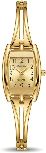Damenarmbanduhr, Quarz, Gold, beige, Legierung - Bild 1