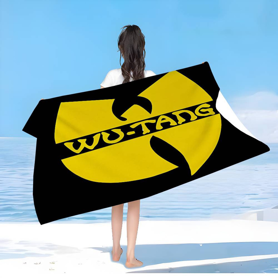 Potdemiel Strandtuch Wu-Tang-Clan Hip-Hop Design, Mikrofaser und Baumwolle, schnelltrocknend und saugfähig, Mehrfarbig, B: 76 cm, L: 182 cm - Bild 4
