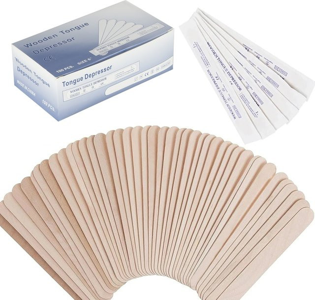 JOANSPRING Einweg Holzspatel, Tattoo und Waxing Sticks - Bild 1