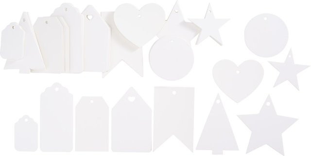 VBS Geschenk-Anhänger White Mix aus Papier - Bild 1