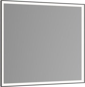 Keuco Royal Lumos Lichtspiegel Badspiegel Schwarz B: 70 cm, H: 65 cm, T: 6 cm mit dimmbarer LED-Beleuchtung - Bild 1