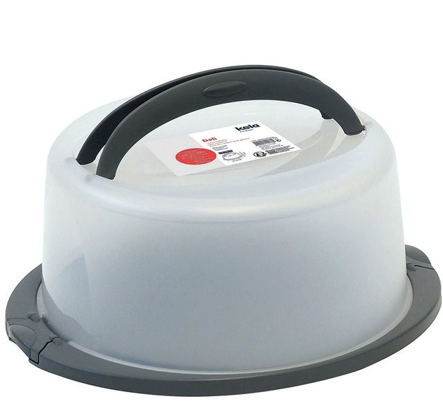 Kela Tortencontainer Deli aus PP-Kunststoff, Graphit, Volumen: 21 l, B: 33 cm, T: 38 cm, H: 17 cm - Bild 1