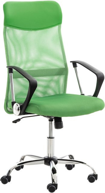 TPFLiving Bürostuhl Waterloo in Grün aus Kunstleder mit Armlehnen und Rollen für dein Home-Office - Bild 1