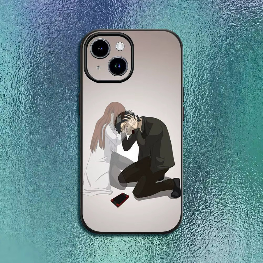 Steins Gate Okabe Rintarou Makise Kurisu Handyhülle für iPhone 12 13 14 15 16 Pro Max Plus in Schwarz und Multicolour als klassische Softshell-Hülle - Bild 2
