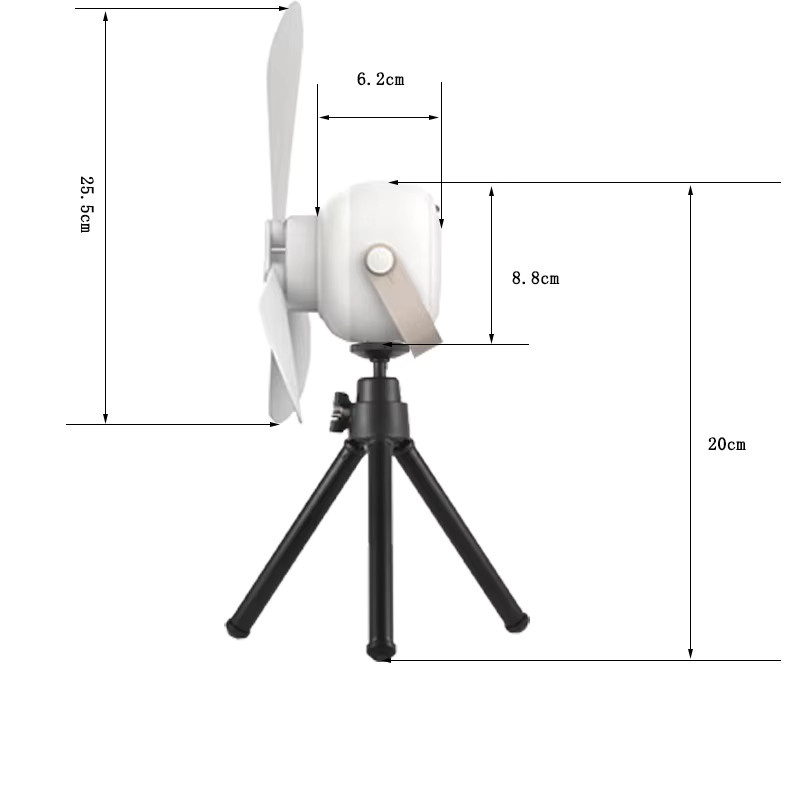 Elektrischer Deckenventilator mit Nachtlicht und Moskitonetz in Weiß - Bild 3