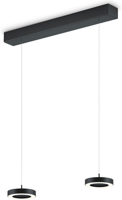 Knapstein Daja-2 LED-Pendelleuchte in Schwarz mit höhenverstellbarer Aufhängung - Bild 1