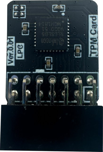 QIYIDA TPM 2.0 Modul für MSI 14-Pin LPC Anschluss, Sicherheit Modul Karte in Schwarz - Bild 1