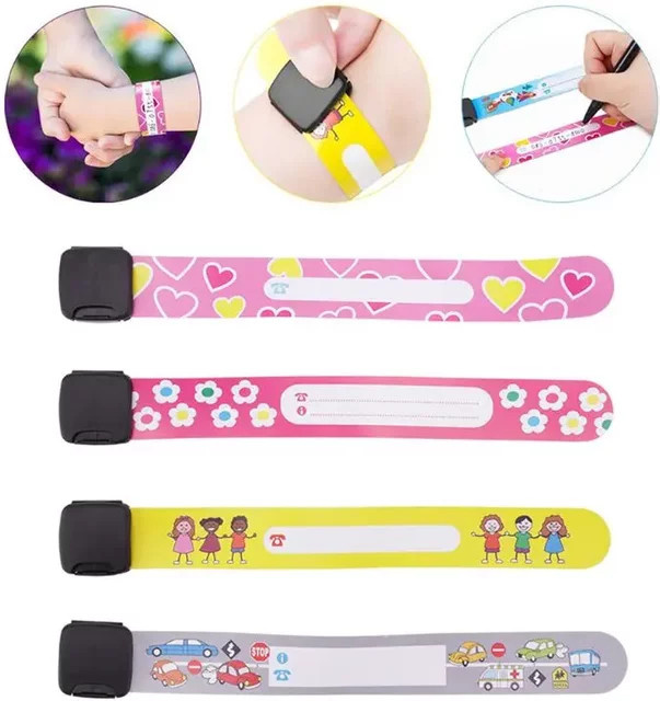 vvocci Sicherheits-ID-Armband, Kinder, 8 Stück - Bild 1