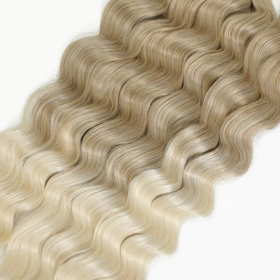 Lena Haar Wellenförmige Haarverlängerung, Ombre Braun, 24 Zoll, Damen - Bild 3