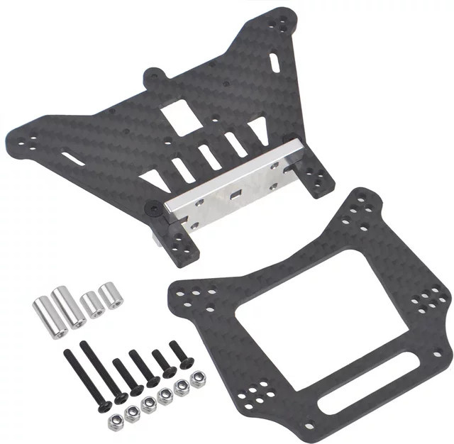 Traxxas RC Carbonfaser-Stoßdämpferhalterungen vorne und hinten, Zubehör - Bild 1
