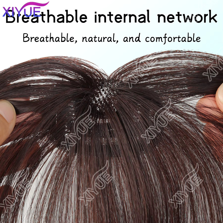 XIYUE Air Bangs Clip-In Haarverlängerung, Synthetische Faser, Unisex - Bild 2