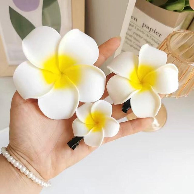 YULIN Haarspange Plumeria Blume, Damen - Bild 1