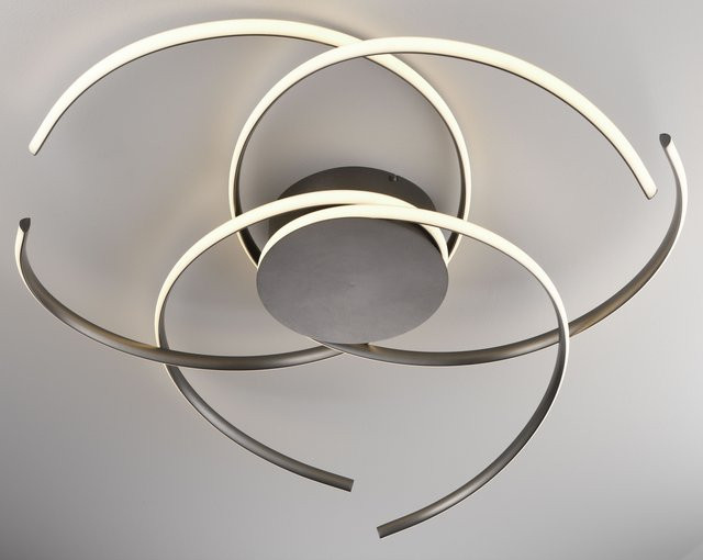 Deckenleuchte NALA von casa NOVA in Grau, dimmbar, LED, modern Ring-Design - Bild 1